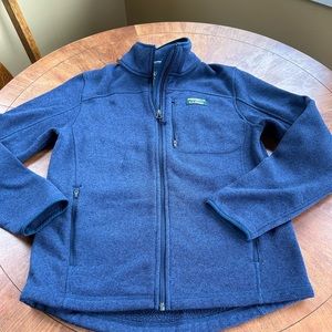 L.L. Bean Blue Full-Zip Fleece Jacket
